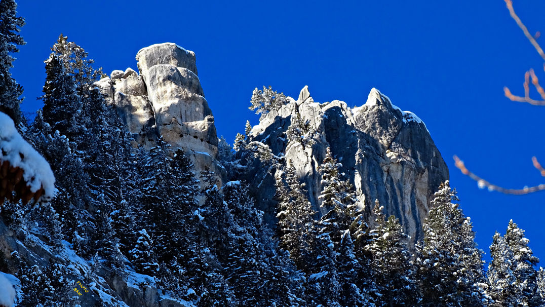 Mont Granier et rochers de l'Alpe rando hivernale en Chartreuse